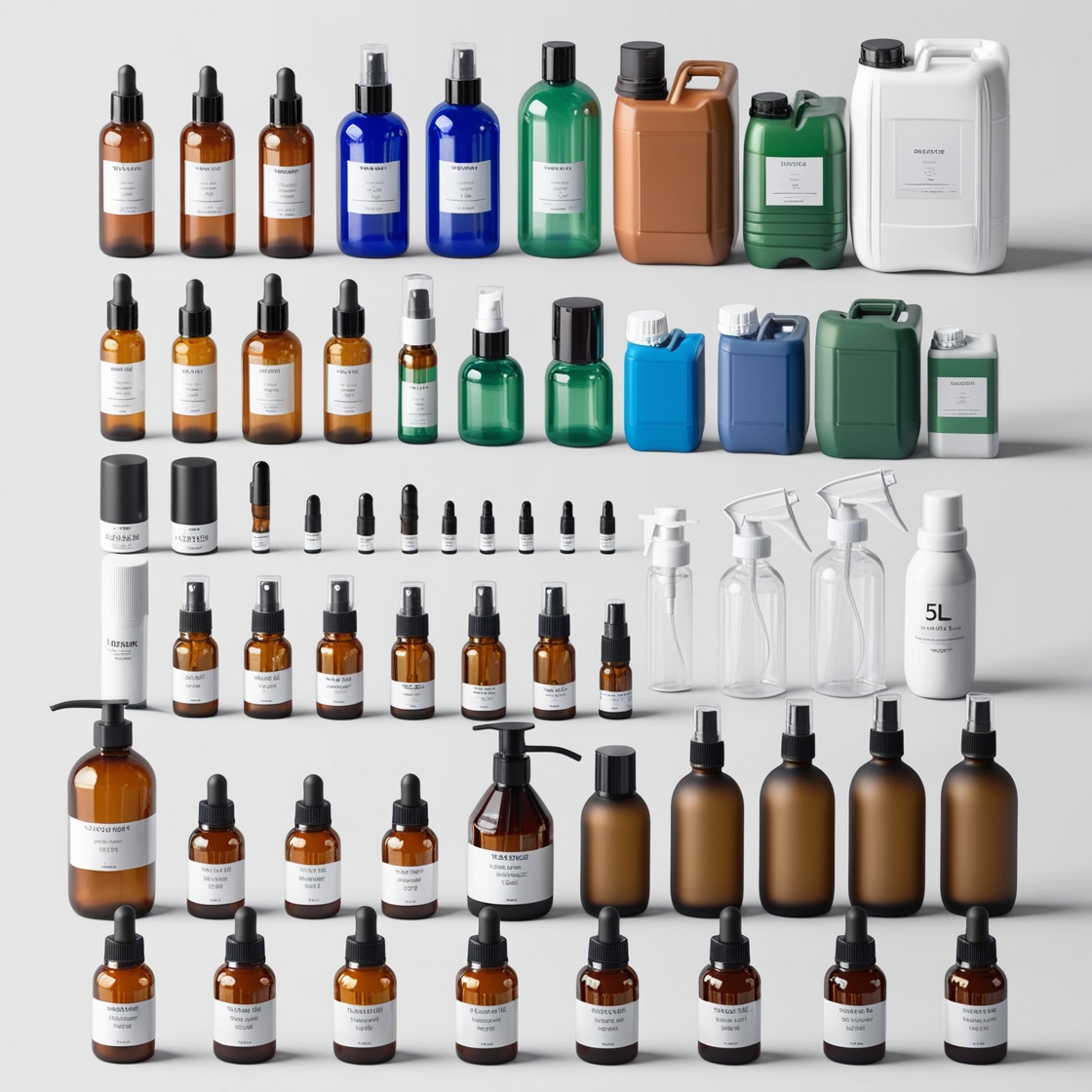 1000ml Clear Glass Bottle with Trigger Sprayer