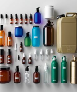 1000ml Green Glass Bottle with Lotion Cap