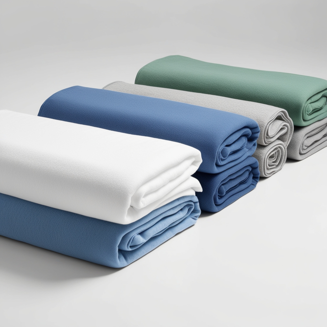 colored hospital bed sheets