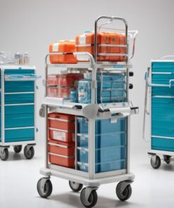 medical utility carts with drawers