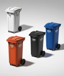 140 litre wheelie bin