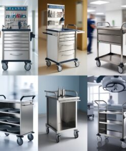 medical trolley on wheels