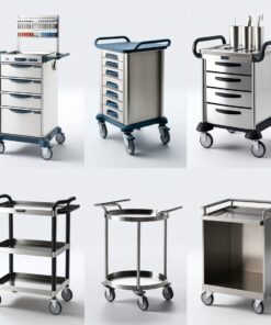 medicine trolley with drawers