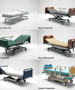 ABS Single Crank Hospital Bed