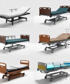 2 Function Full FowlerManual Hospital bed WithMattress