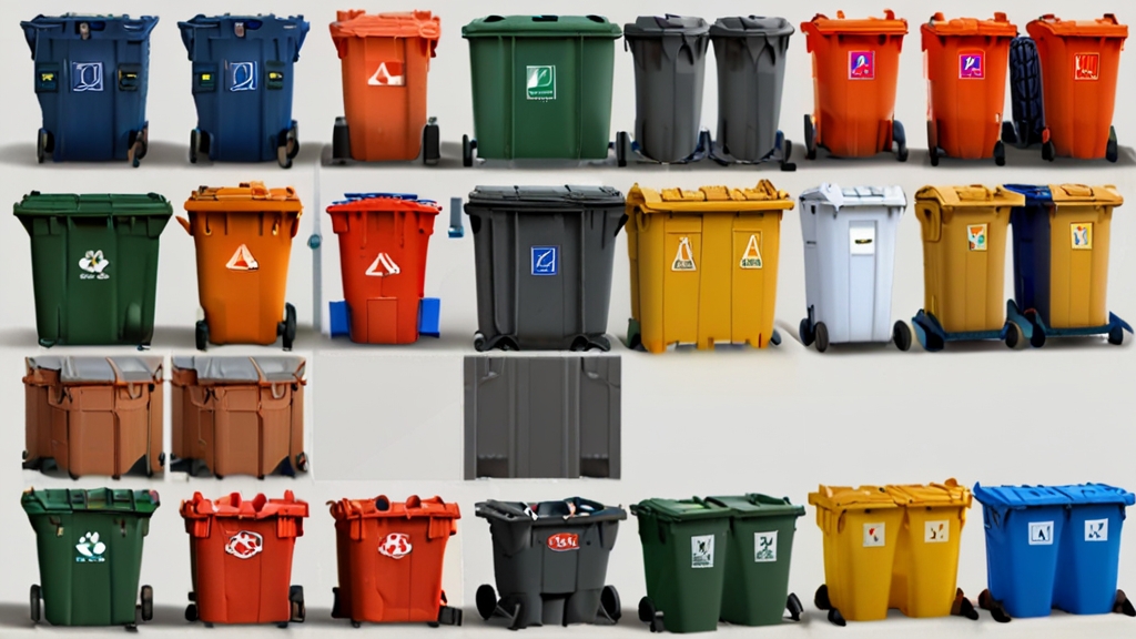 240 litre polyethylene refuse bins