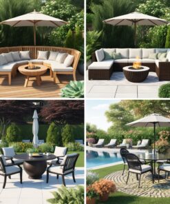 garden furniture table and chairs