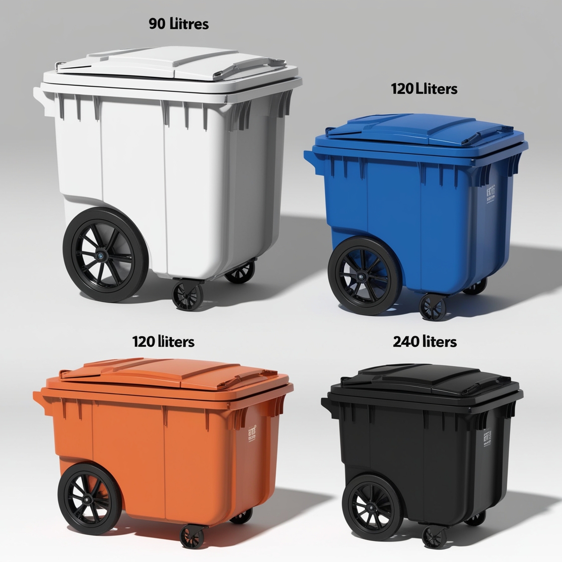 360 ltr wheelie bin