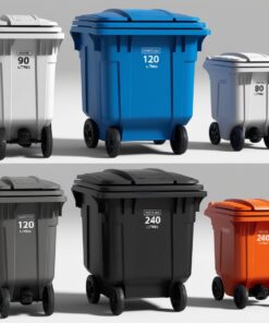 550 litre plastic wheelie bins