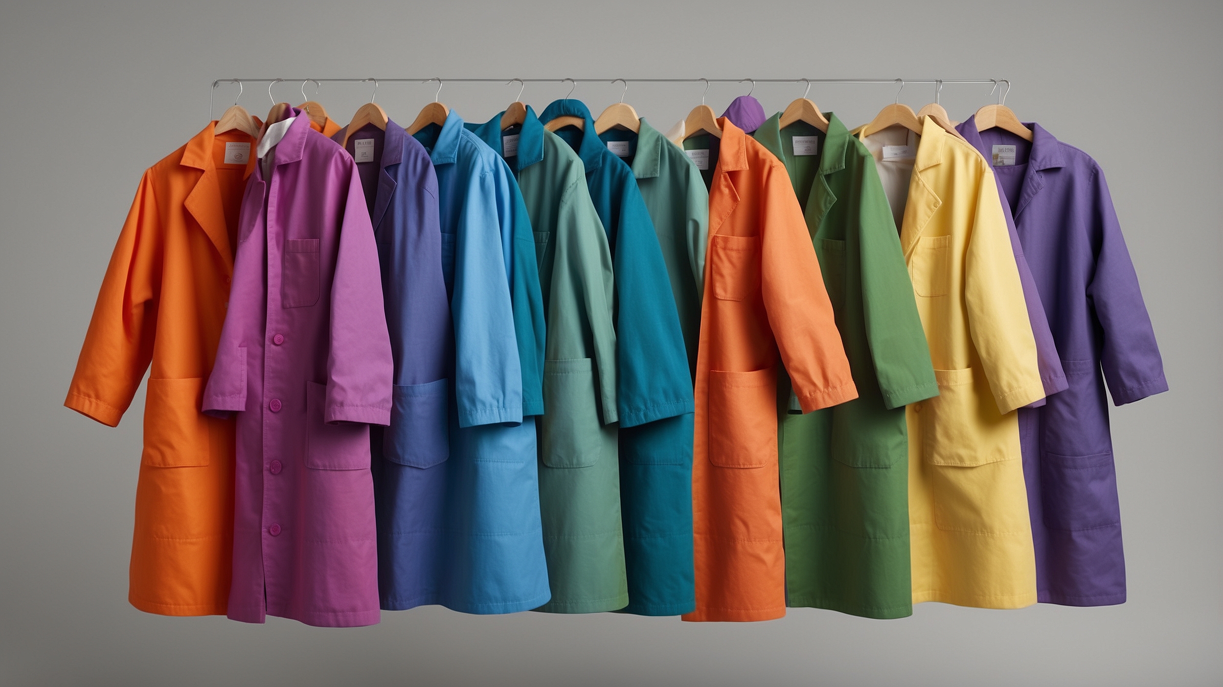 white warehouse coat