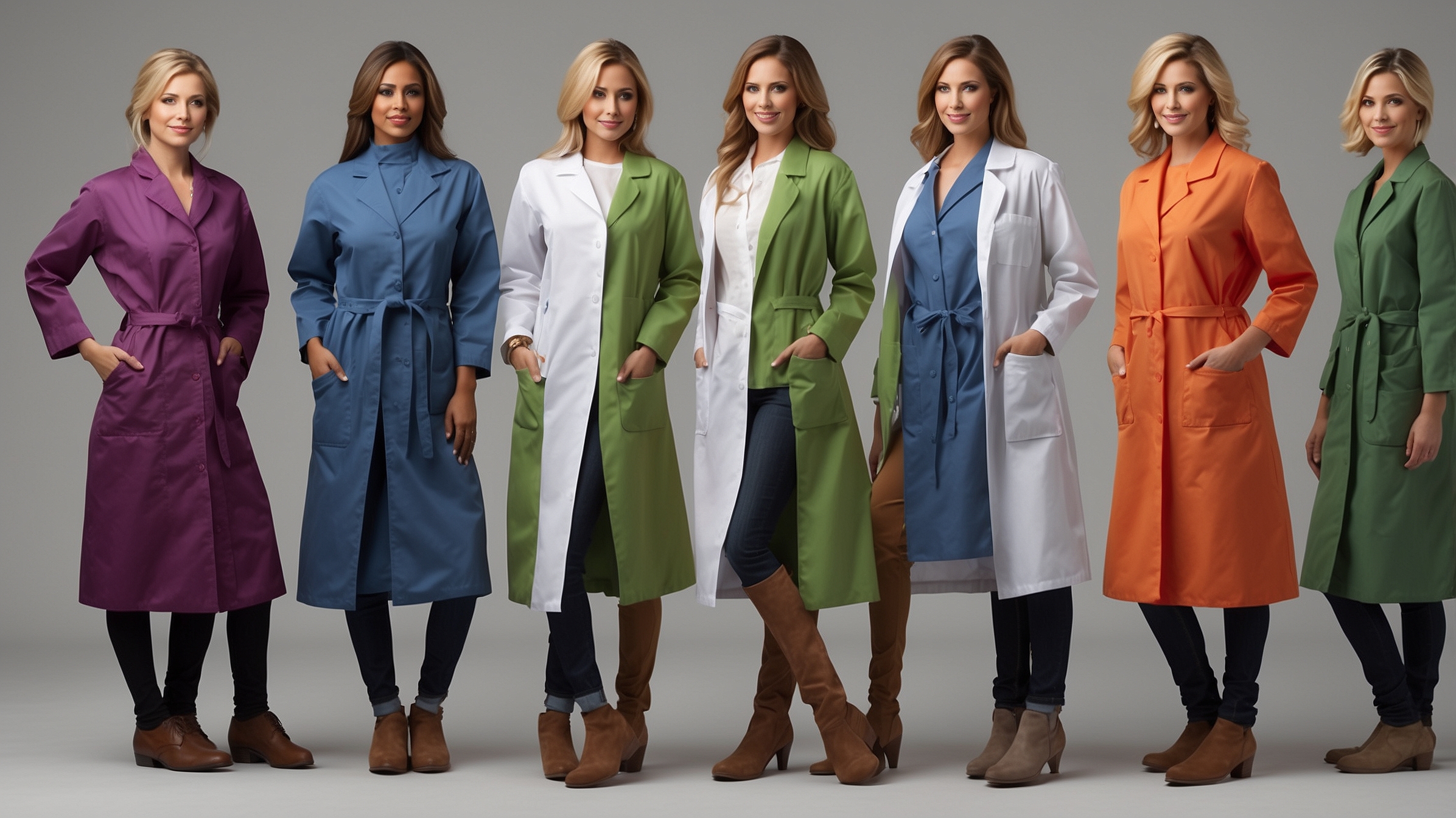 wrap around lab coat