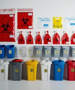 yellow biohazard bin