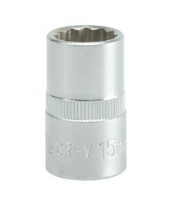 Bi-hex Socket - 12 Point - Chrome Vanadium - 1/2" Connector - Standard Length - 15mm - YT-1277
