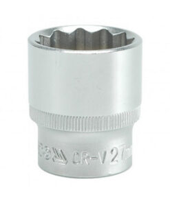 Bi-hex Socket - 12 Point - Chrome Vanadium - 1/2" Connector - Standard Length - 27mm - YT-1289