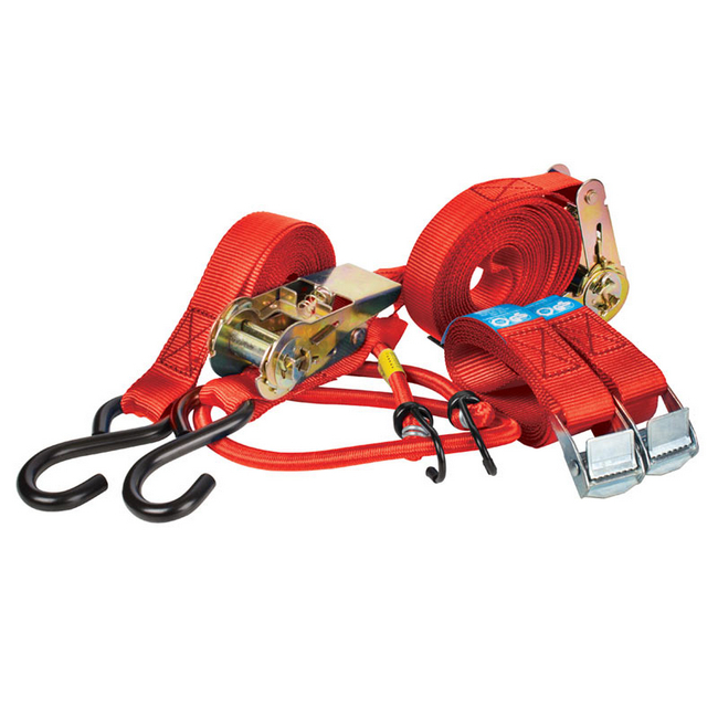 Ratchet Tie Down Kit - DIY Use - 12 Piece - TOOR1508