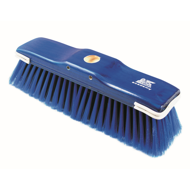 Floor Broom - Head Only - GB6 - Soft - Black PVC Fibre - Coloured Synthetic Border - Buffers - Pack of 30 - F3316