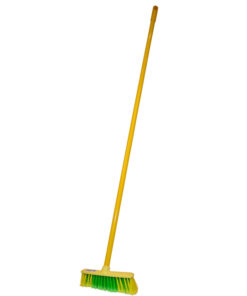 Soft Broom - Rainbow Range - Eco - Complete - Plastic Head - Synthetic Fibre - Metal Handle - Pack of 5 - F3362