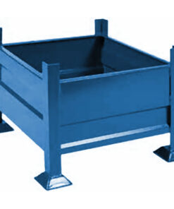 Stillage Bin - Stackable Steel Bin - Solid Side - Blue - 100Kg - (MOQ 10) - SB1518