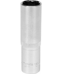 Bi-hex Deep Socket - 12 Point - Chrome Vanadium - 1/2" Connector - 76mm Length - 16mm - YT-12938