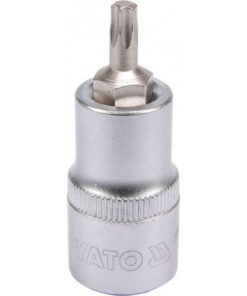 Torx Bit Socket - Male - Chrome Vanadium - 1/2" Connector - Standard Length - T27 x 50mm - YT-04312