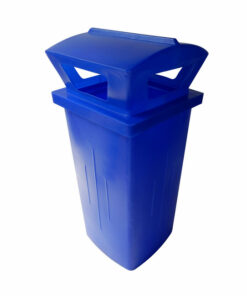 Litter Bin with Lid - Pavement - Plastic - 230L - 49 x 49 x 95 cm - LB033A