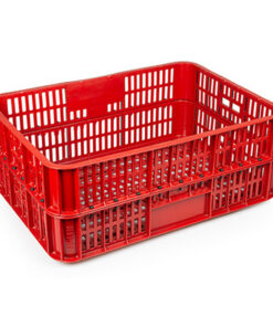 Live Chicken Crate - Open Top - Vented - Plastic Crate - 74 x 53 x 31 cm - Virgin Material - HACCP - PI-LB10-OT-virgin