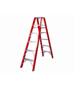 Fibreglass Double Sided Ladder - Industrial A-Frame - 6 Steps - 1.8m - FGSD6
