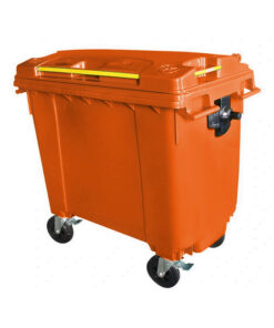 Bulk Wheelie Bin - 660L - 4 Wheel - Plastic - Orange - 0196