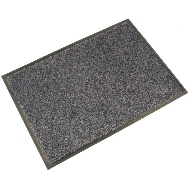 Doormat - COBAwash Dirt Trap Entrance Mat - 175 x 115 x 0.8 cm - Black and Grey - LM010603