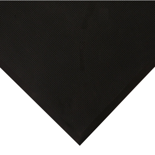 Workplace Mat - Hygimat Solid Hygienic Anti-Fatigue Mat - 90 x 60 x 1.7cm - Black - HYS010001