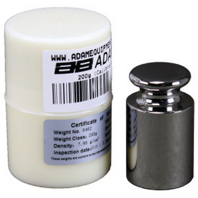 Scale Calibration Weight - OIML - E2 CLASS - Stainless Steel - 200g - 700100023