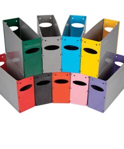 A4 Solid Plastic Filing Container - 32 x 10 x 22 cm - Colour Options - Pack of 20 - 01SPC