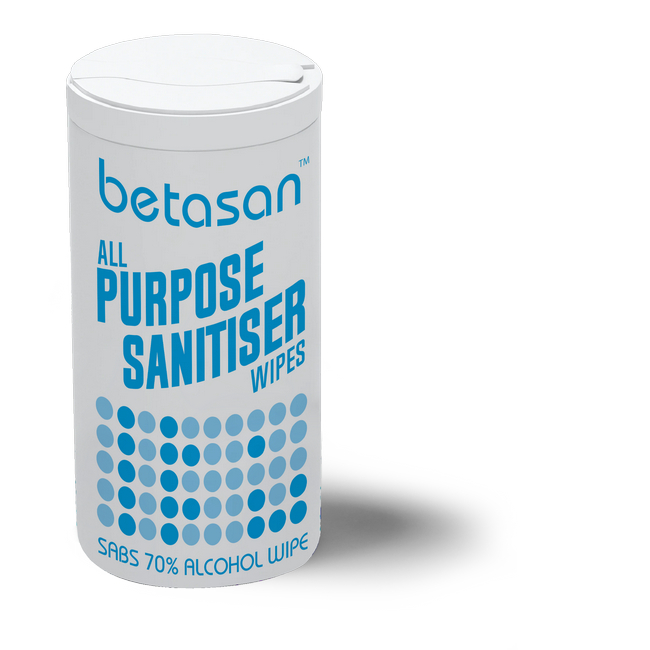 Wet Wipes - Betasan - 70% Alcohol - 80 Sheets per Pack - Pack of 20 - Pack of 20 - WR_26