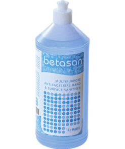 Hand and Surface Sanitiser - Liquid - Betasan - 75% Alcohol Based - Refill - 1L - Pack of 6 - SR_80RB