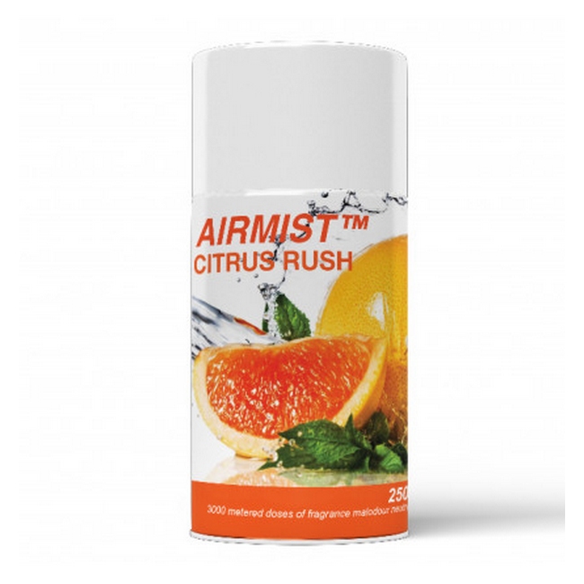 Toilet Spray - Airmist Aerosol - Citrus Rush - 250ml - Pack of 12 - AR_04