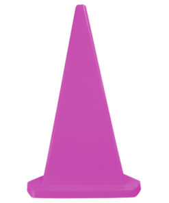 Safety Cone - Triangular - Hard Plastic - Parking Bollard - 100cm - Pink - MBOL1MP