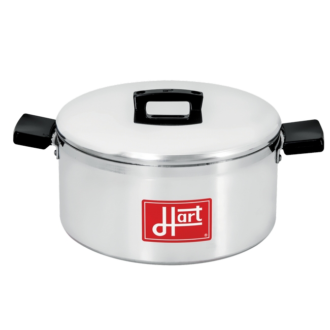 Pot with Lid - Hart - J7 BAK S.H - Aluminium - 6L - Pack of 8 - 770504