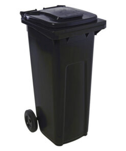 Wheelie Bin - SABS Approved - 140L - Black - Pack of 12 - Wheelie Bin 140L-black