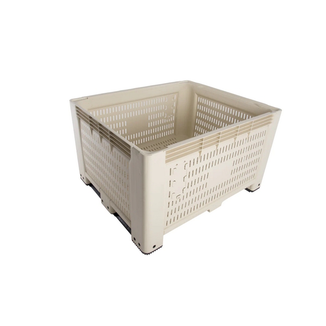 Jumbo Bin (Deep) 4 Way Entry - Vented - SABS Approved - 803L - Beige - Pack of 3 - JB4WV