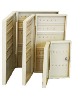 Steel Key Cabinet - 100 Key Holder - 55 x 30 x 5 cm - KEY003-ivory