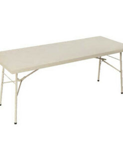 Steel Folding Table - 189 x 76 x 76 cm - FT001-ivory