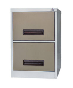 Steel Office Filing Cabinet - 2 Drawer File - Knock Down (Requires Assembly) - 71 x 47 x 63 cm - 2FC01KD-ivorykaroo