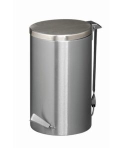 Steel Pedal Bin - 20L - Includes Inner - 250 Ø x 415 (H) mm - Brushed Stainless - PEDK002SS