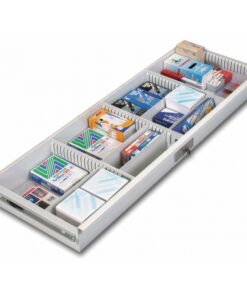 Pull Out Stationery Drawer - For Steel Bulk Filer - Mobile Shelving - Motorcraft Grey - POSD
