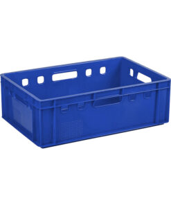 Plastic Crate - Stackable - Heavy Duty - Blue - 60 x 39 x 19.7 cm