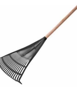 Leaf Rake - Black Fan - Recycled Plastic - 42cm - Pack of 10