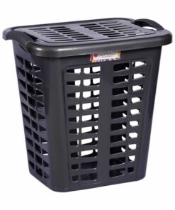 Mega Plastic Laundry Basket - Linen - Colour Options - Pack of 5