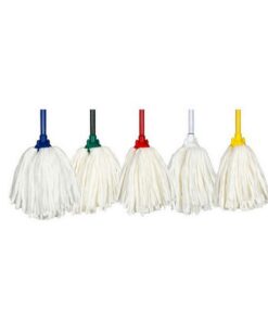 250g Hygiene Fan Mop Head - Spunlace - Round - Colour Options
