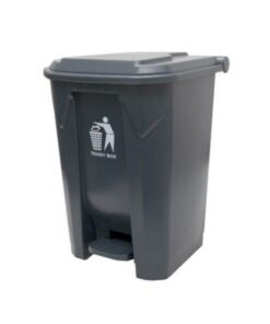 87L Plastic Pedal Bin - Grey