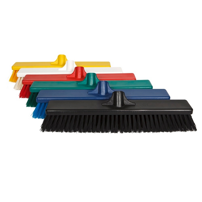 450mm Hard Hygiene Broom Head - Colour Options